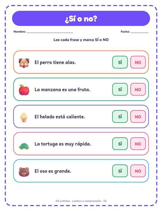 ¿Sí o no?